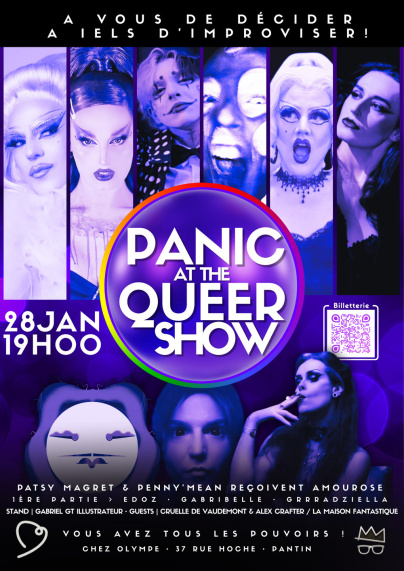 Panic at the Queer Show : le cabaret d’impro participatif de retour Chez Olympe