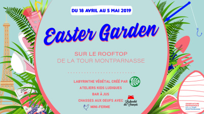 Chasses aux oeufs de Pâques et jardin éphémère à la Tour Montparnasse