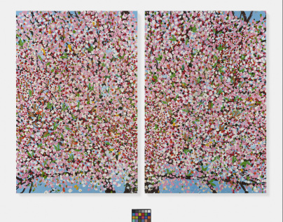 Cerisiers en fleurs, l'exposition de Damien Hirst à la Fondation Cartier