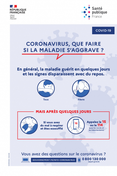 Coronavirus : que faire en cas de symptômes ou en cas de doute ?