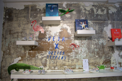 VEJA x Olivier Jeffers : des baskets éthiques et colorées