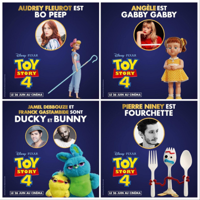 Toy Story 4 : les noms des voix Françaises dévoilées