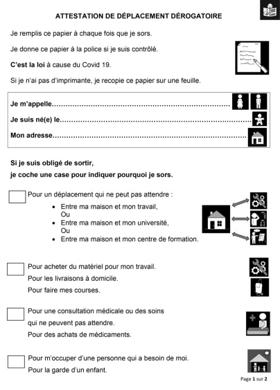 Coronavirus : une attestation simplifiée pour les personnes en situation de handicap