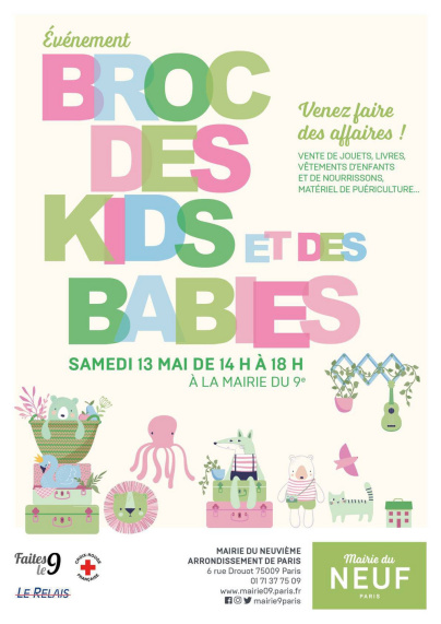 Vide grenier des enfants du 9e arrondissement de Paris : BROC DES KIDS ET DES BABIES