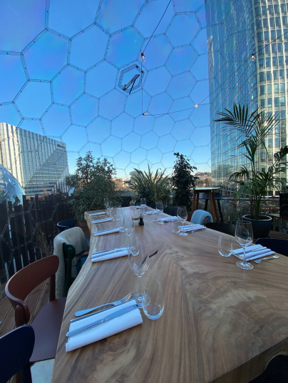 La bulle Octopus, nouvelle table d'hôte insolite à La Défense