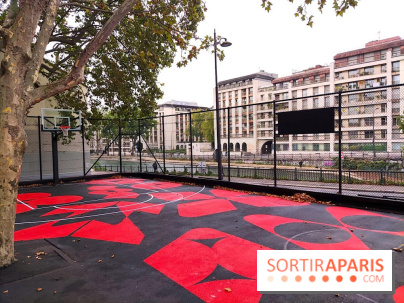 Le playground basket quai de Jemmapes rénové par la NBA et Foot Locker à Paris