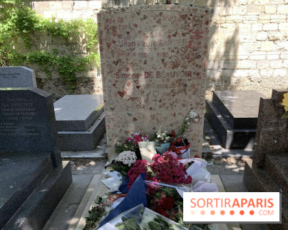 Tombe Jean-Paul Sartre Simone de Beauvoir cimetière du Montparnasse