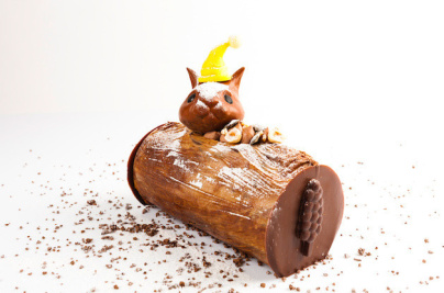 Bûche de Noël 2018 by la Mutinerie Chocolaterie