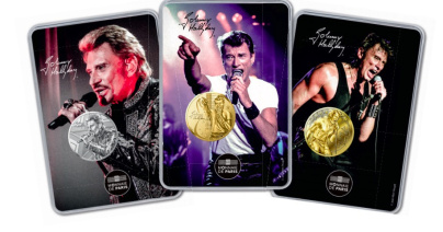 Des pièces en hommage à Johnny Hallyday à la Monnaie de Paris