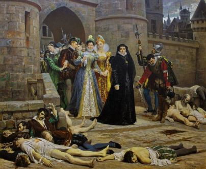 Un matin devant la porte du Louvre, Édouard Debat-Ponsan