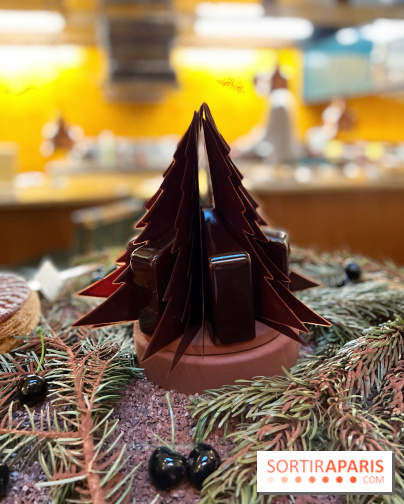 Bûche de Noel 2020 par Stephanie Le Quellec et Pierre Chirac au restaurant La Scène