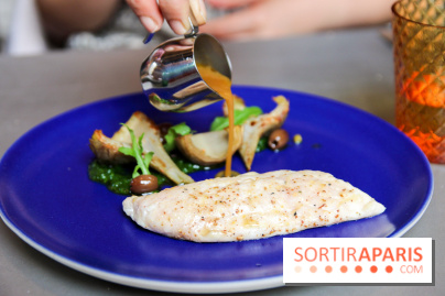 Cucina, Ducasse à la Maison de la Mutualité : bar rôti, polenta et légmumes