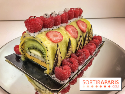 Bûche de Noël 100% fruits de la Ferme de Longchamp