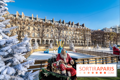 Le Marché de Noël des Tuileries à Paris, patinoire