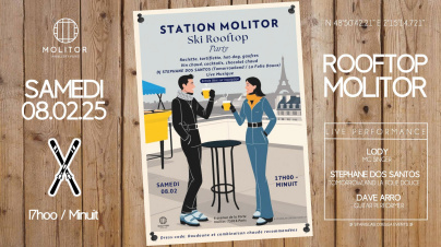 Station Molitor / Ski Rooftop Party à l'hôtel du 16e arrondissement de Paris