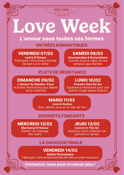 Saint Valentin ateliers LUSH