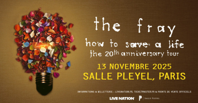 The Fray en concert à la Salle Pleyel à Paris, en novembre 2025