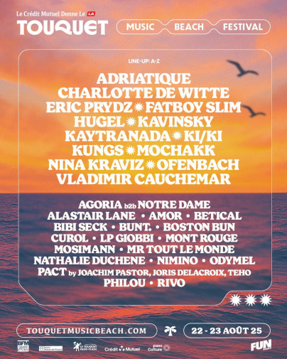 Touquet Music Beach Festival 2025 : Kavinsky, Kungs, Ofenbach, Kaytranada, ... la programmation