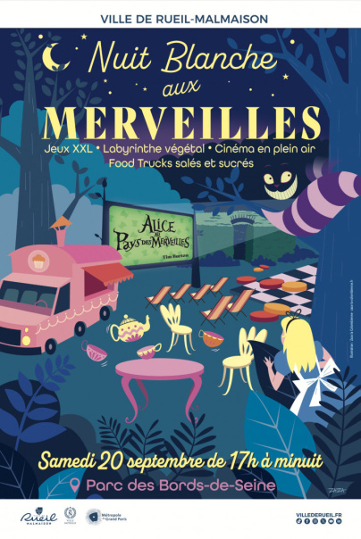 La Nuit aux Merveilles : cinéma en plein air et animations gratuites à Rueil-Malmaison (92)
