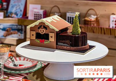 Bûches de Noël 2025 de La Grande Epicerie de Paris : trois gâteaux dans l'esprit des marchés de noël
