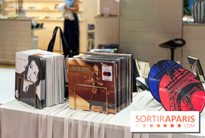 Céline Dion à Paris : T-shirts, vinyles, macarons… un pop-up ouvre à Haussmann - avis et photos