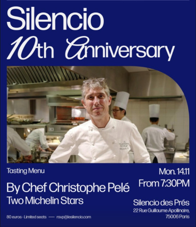 Christophe Pelé et la Femme, 2 soirées pour célébrer les 10 ans du Silencio, au Silencio des Prés