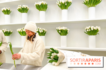 Jacquemus x Galeries Lafayette Haussmann : pop up, installations géantes, café et marché aux fleurs