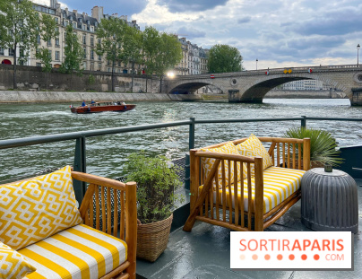 Sena, la nouvelle terrasse face à l'Île Saint Louis : pizzas, Spritzeria, rooftop et pop up stores