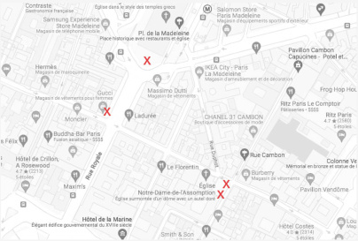 Exposition en plein air des œuvres monumentales de l'artiste Rero Faubourg Saint Honoré