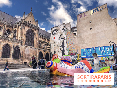 Visuel Paris, fontaine Pompidou Stravinsky