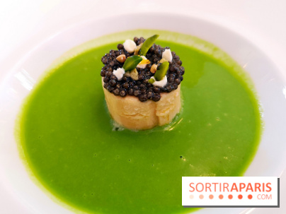 Le Laurent - Blanc-manger de langoustines,  caviar Impérial de Sologne condimenté et coulis de laitue