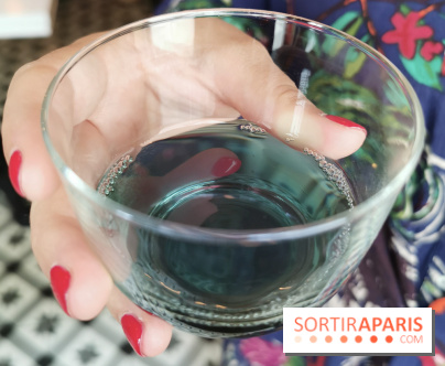 Thé glacé et éclair Cactus Bleu de Mariage Frères, les photos