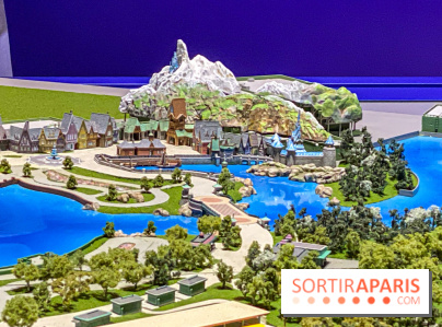 Visuels Disneyland Paris Disney Adventure World maquette Reine des Neiges