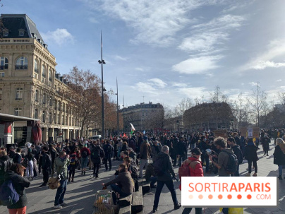 Manifestation nationale pour les libertés place de la République à Paris ce samedi 30 janvier 2021