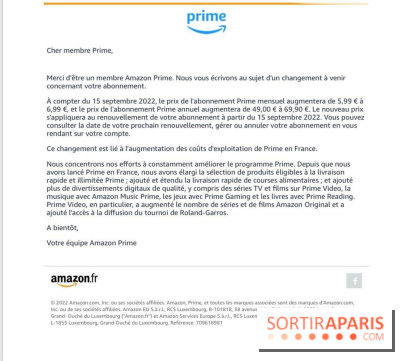 Amazon Prime augmente les prix de son abonnement en France