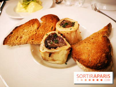 Batifol - Restaurant Paris 10 - Os à moelle, sel de Guérande et pain de campagne grillé
