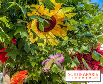 Le ciel de fleurs à Bercy Village