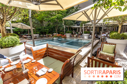 La terrasse du Royal Monceau en mode estivale