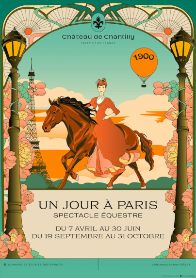 Un jour à Paris, le spectacle équestre au cœur des années 1900 du Château de Chantilly