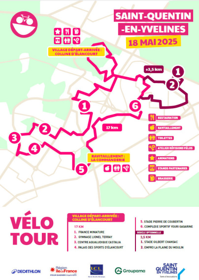 Vélotour 2025 : la balade insolite à bicyclette à Saint-Quentin-en-Yvelines (78), le parcours
