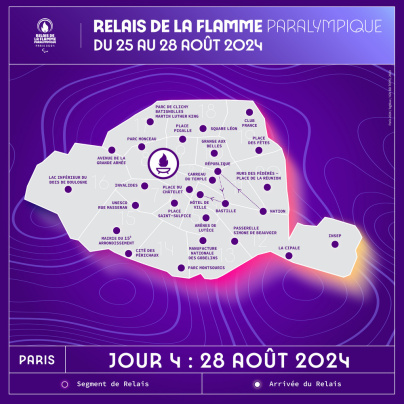 Jeux Paralympiques de Paris 2024 : découvrez le parcours du relais de la flamme en Ile-de-France