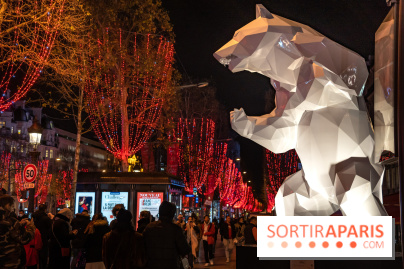 Exposition de Richard Orlinski avec Georges V et sur les Champs-Elysées