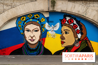 Le monde du street art se mobilise pour l'Ukraine à Paris, les photos