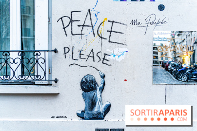 Le monde du street art se mobilise pour l'Ukraine à Paris, les photos