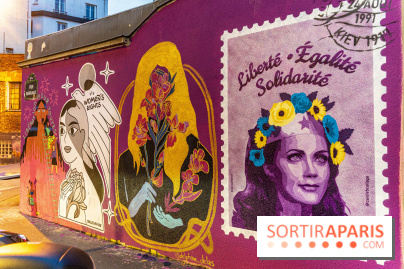 Le monde du street art se mobilise pour l'Ukraine à Paris, les photos