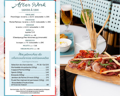 L'Afterwork Italien joyeux du restaurant Flocco au cœur du 17ème