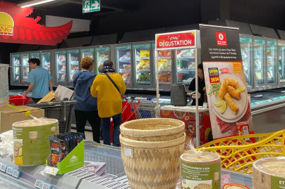 Dégustation des nems saveur de l'année HOA NAM au Tang Frères de Pantin