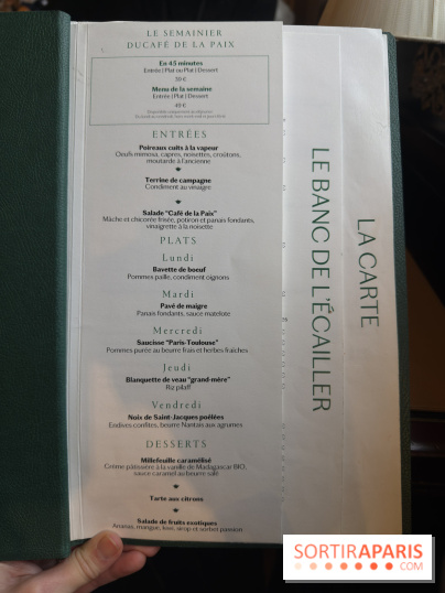 Photos : le Café de la Paix, carte et restaurant  - IMG 9688