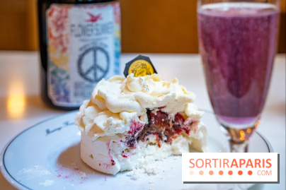 Thé glacé et pavlova Flower Summer chez Mariage Frères