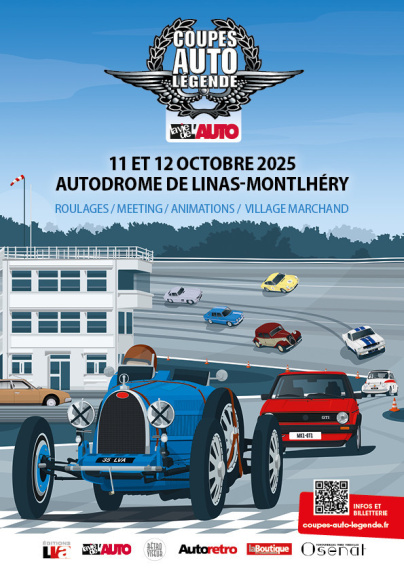 Coupes Auto Légende : le rassemblement automobile avec défilé à l’autodrome Linas-Montlhéry 